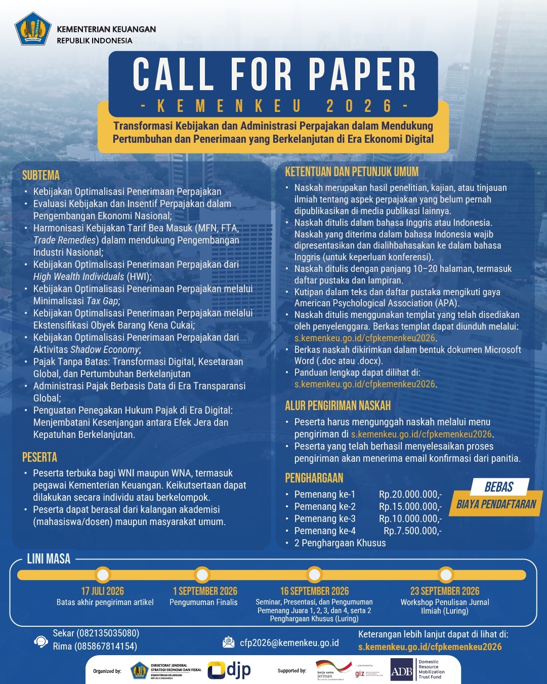 Flyer Call for Paper Kemenkeu 2026